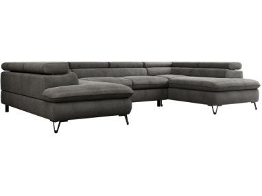 Narożnik PETER L - Monolith 92 - ciemny szary - OUTLETU