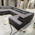 Narożnik PETER L - Monolith 92 - ciemny szary - OUTLETU