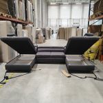 Narożnik PETER L - Monolith 92 - ciemny szary - OUTLETU