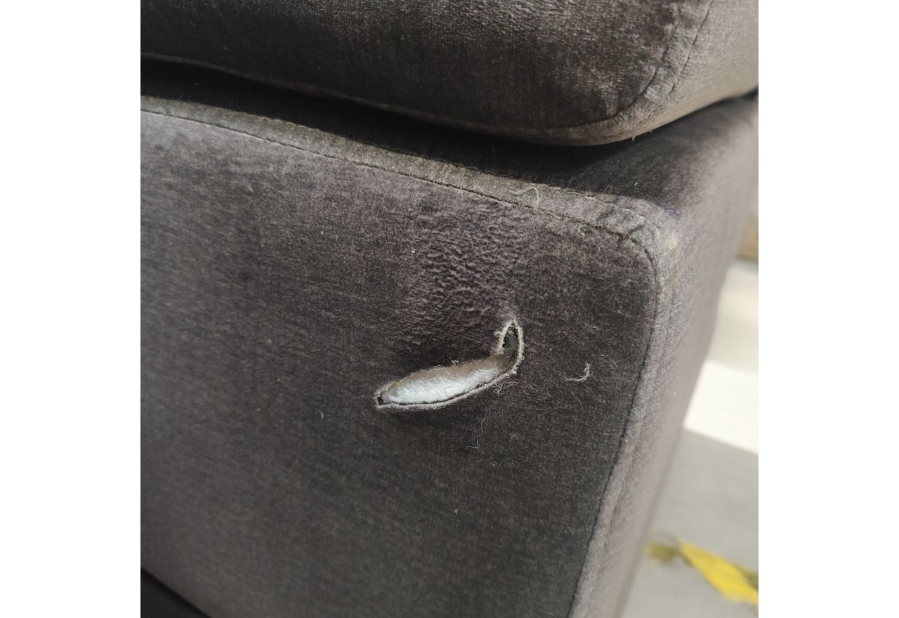 Narożnik PETER L - Monolith 92 - ciemny szary - OUTLETU