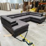 Narożnik PETER L - Monolith 92 - ciemny szary - OUTLETU