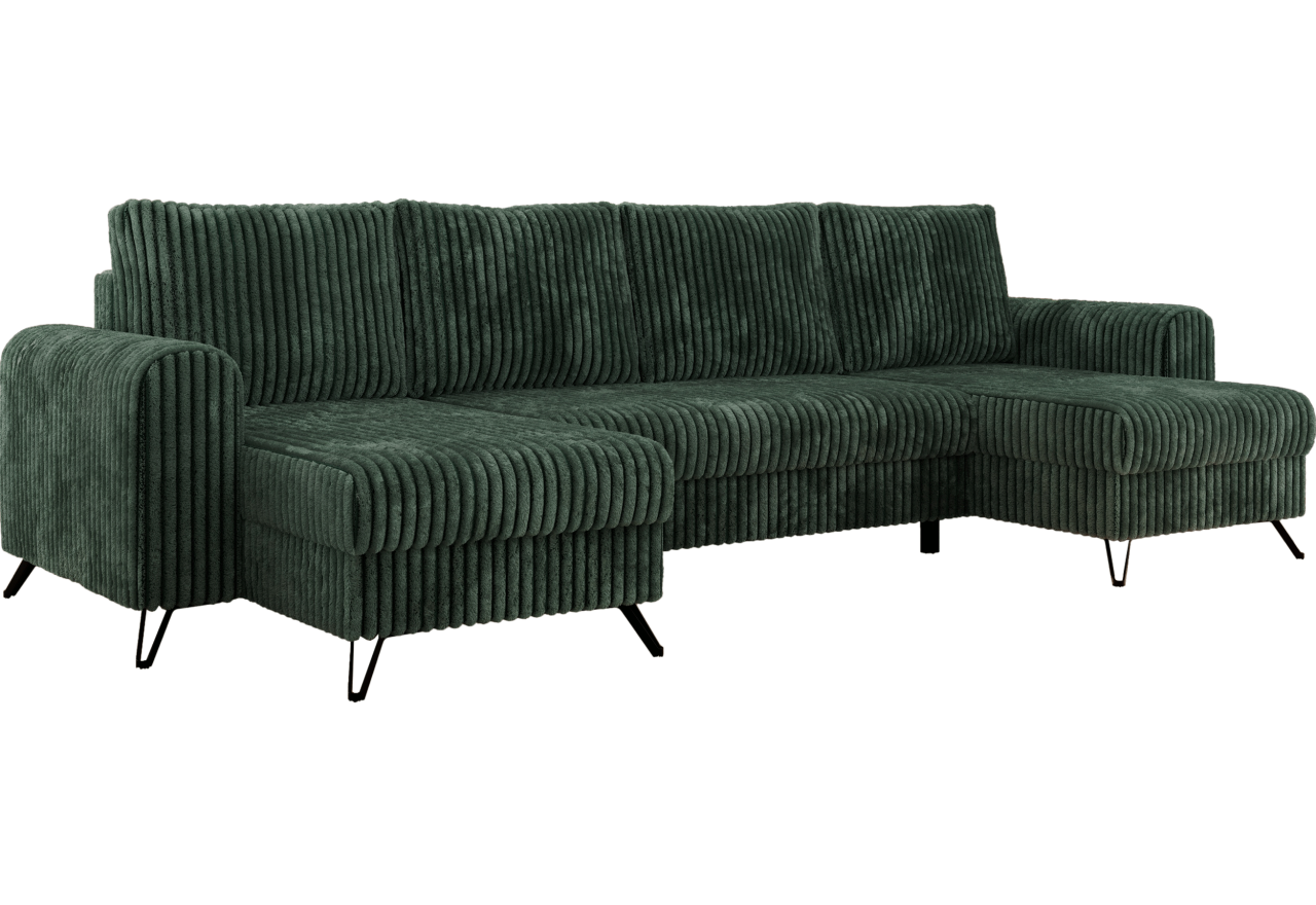 Narożnik AXEL U - Tilia 39 - zielony - OUTLETU