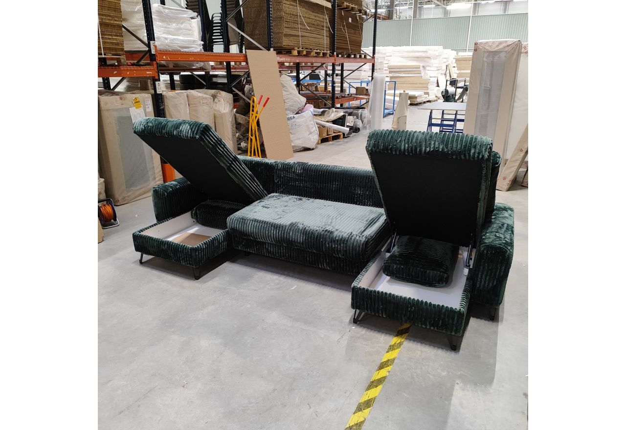 Narożnik AXEL U - Tilia 39 - zielony - OUTLETU