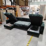 Narożnik AXEL U - Tilia 39 - zielony - OUTLETU