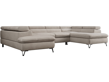 Narożnik PETER U - Paros 02 - beżowy - OUTLETU