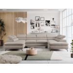 Narożnik PETER U - Paros 02 - beżowy - OUTLETU