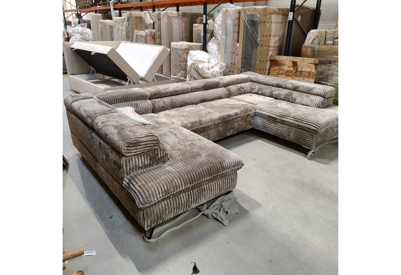 Narożnik PETER U - Tilia 11 - jasny brązowy - OUTLETU