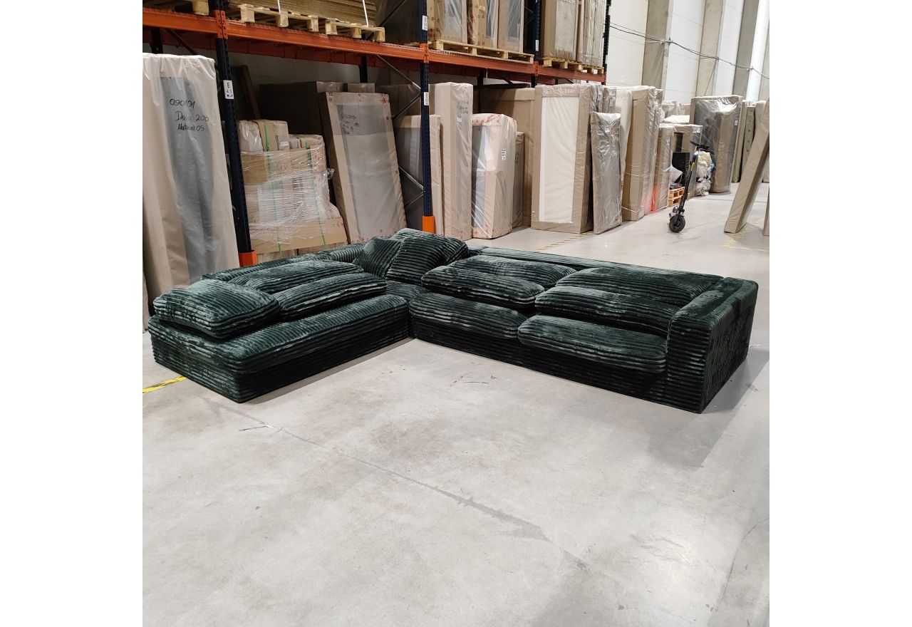 Narożnik SAVONA L - Tilia 39 - zielony - OUTLETU