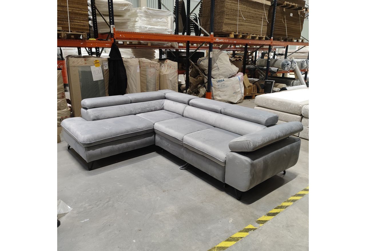 Narożnik PETER L - Monolith 84 - jasny szary - OUTLETU