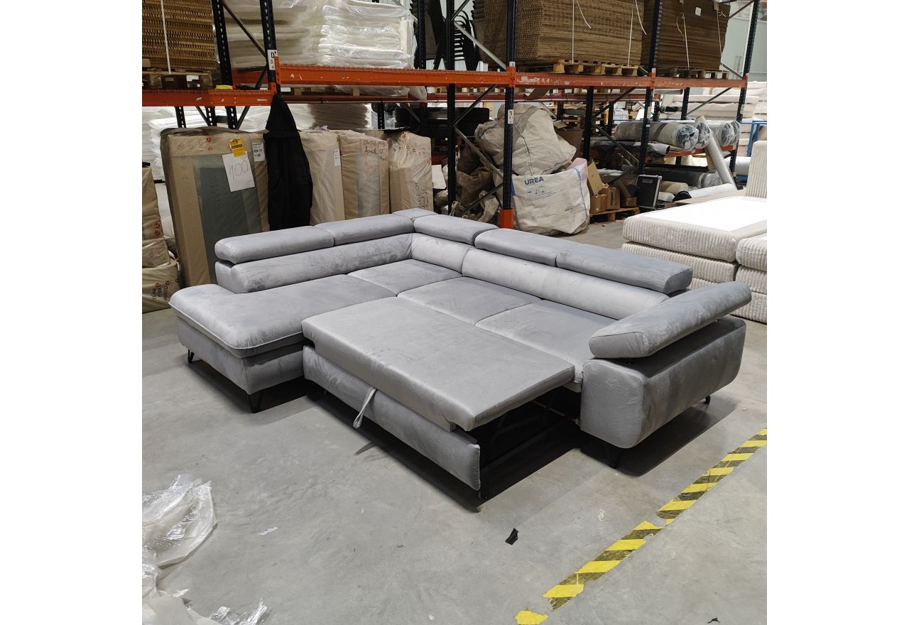 Narożnik PETER L - Monolith 84 - jasny szary - OUTLETU