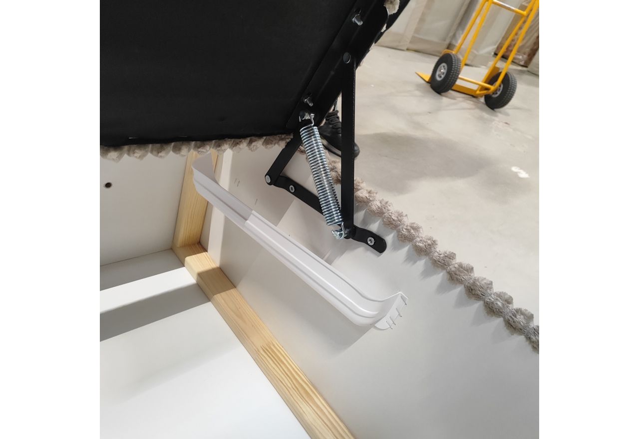 Łóżko kontynentalne TILIANO 200x200 - Tilia 11 - jasny brązowy - OUTLETU