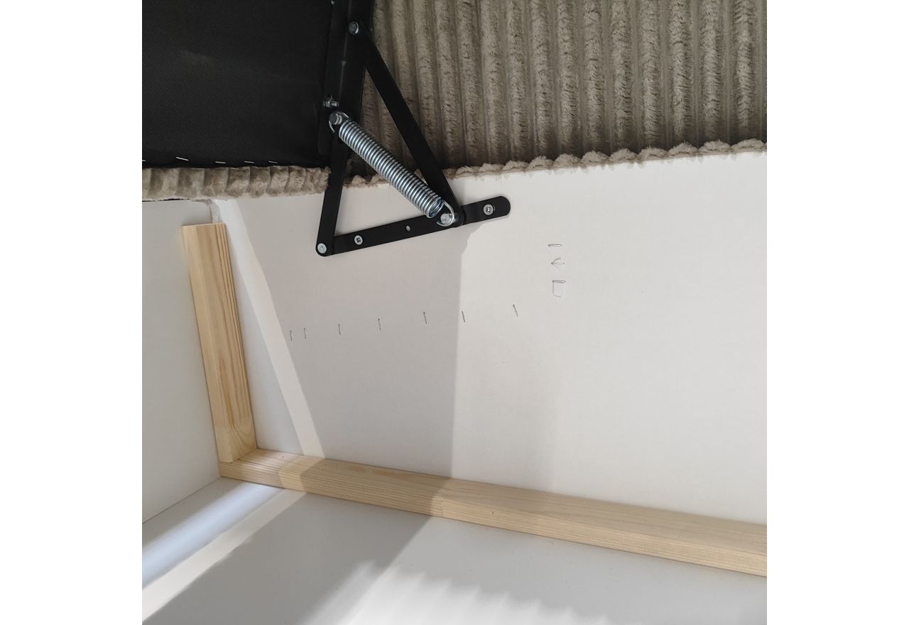 Łóżko kontynentalne TILIANO 200x200 - Tilia 11 - jasny brązowy - OUTLETU