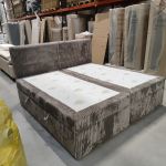 Łóżko kontynentalne TILIANO 200x200 - Tilia 11 - jasny brązowy - OUTLETU