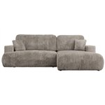 Narożnik - OVO L - strona prawa - jasnobrązowy, sztruks