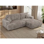 Narożnik - OVO L - strona prawa - jasnobrązowy, sztruks