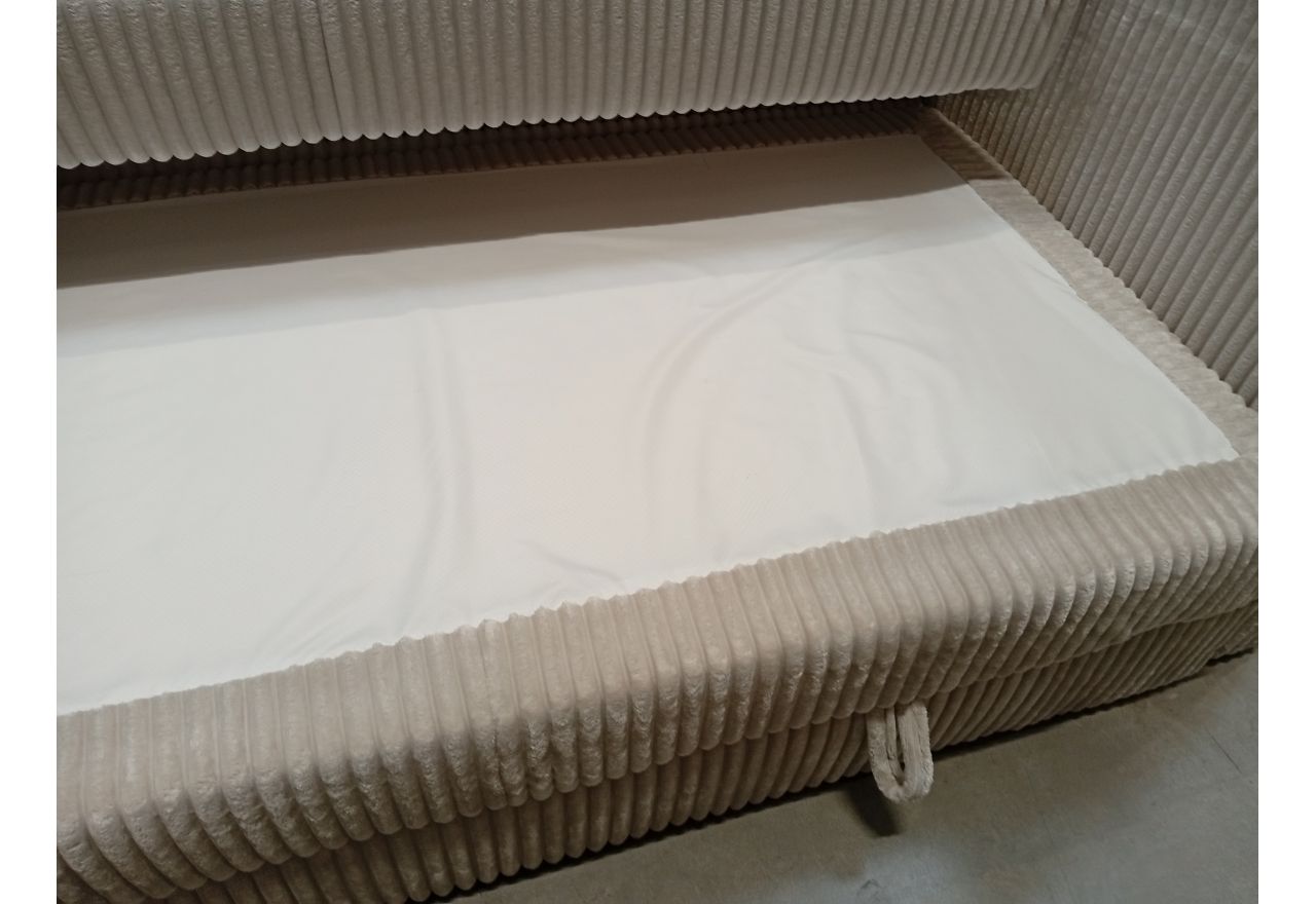 Łóżko kontynentalne TILIANO KING 200x200 - Tilia 01 - beżowy - OUTLETU