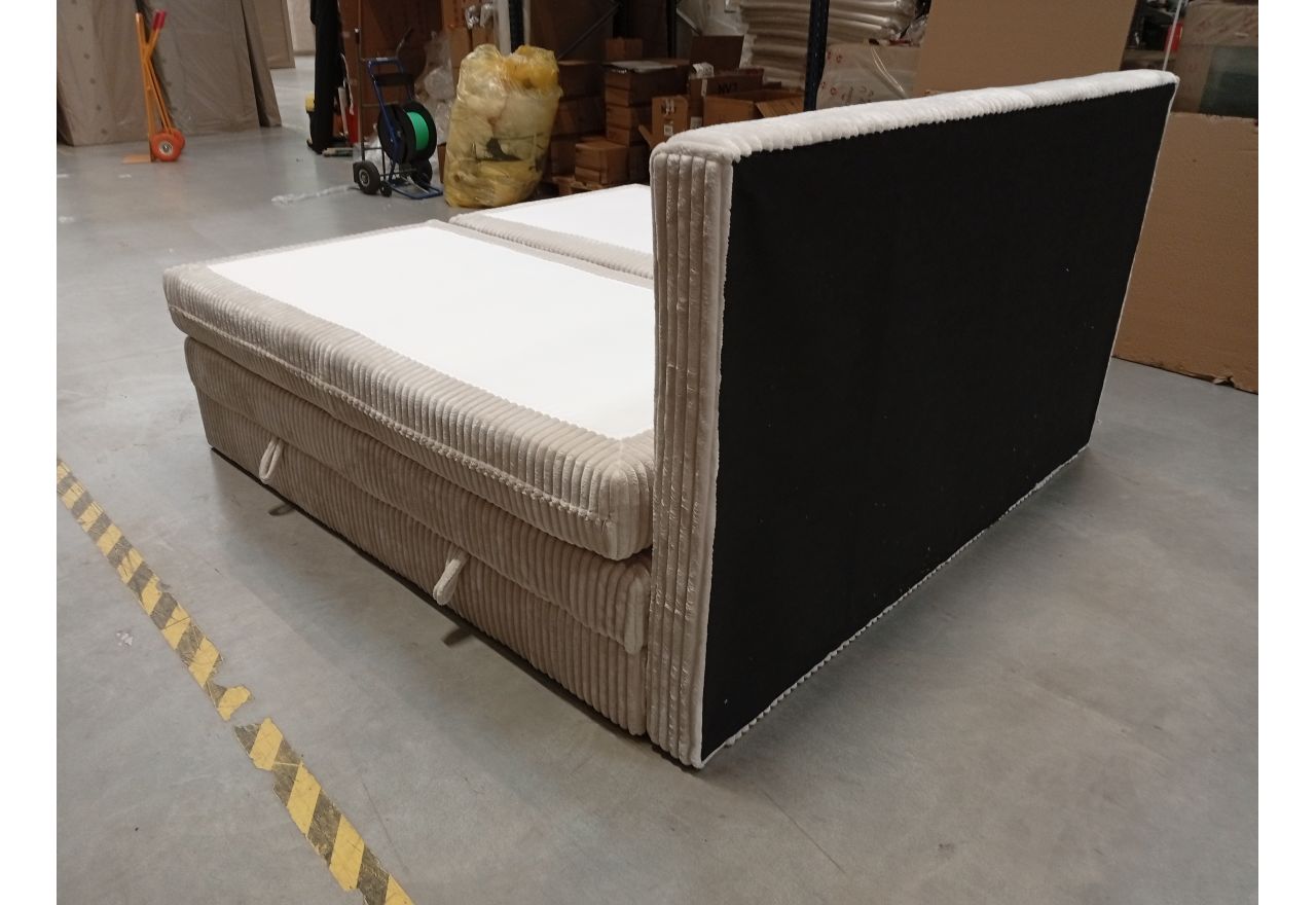 Łóżko kontynentalne TILIANO KING 200x200 - Tilia 01 - beżowy - OUTLETU