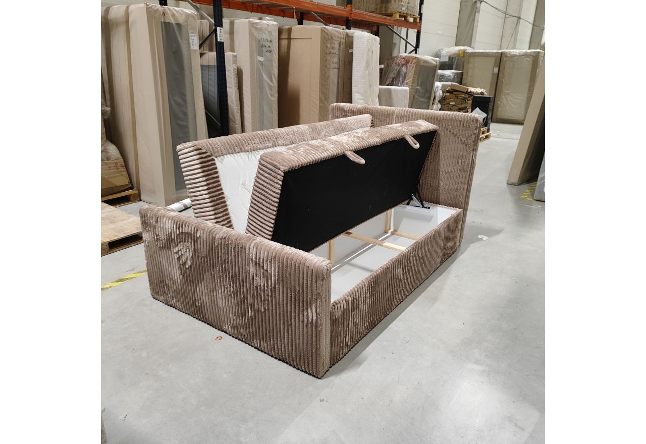 Łóżko kontynentalne TILIANO DUO 140x200 - Tilia 17 - brązowy - OUTLET