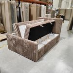 Łóżko kontynentalne TILIANO DUO 140x200 - Tilia 17 - brązowy - OUTLET