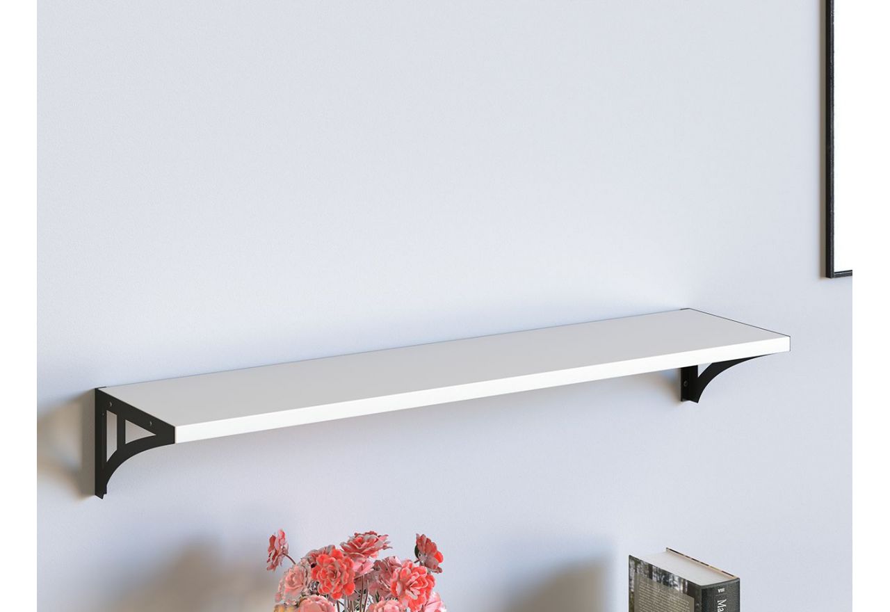 Półka wisząca na książki JULIA biała 90 cm
