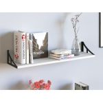 Półka wisząca na książki JULIA biała 90 cm