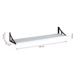 Półka wisząca na książki JULIA biała 90 cm