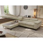 Narożnik PABLO L - strona lewa - beżowy, welwet