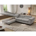 Narożnik PABLO L - strona lewa - jasnoszary, welwet