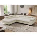 Narożnik PABLO L - strona lewa - kremowy, szenil gładki