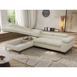 Narożnik PABLO L - strona lewa - kremowy, szenil gładki