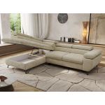 Narożnik PABLO L - strona lewa - beżowy, szenil gładki