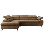 Narożnik PABLO L - strona lewa - brązowy, szenil gładki