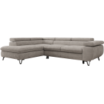 Narożnik PABLO L - strona lewa - jasnoszary, szenil gładki