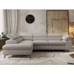 Narożnik PABLO L - strona lewa - jasnoszary, szenil gładki