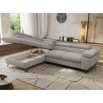 Narożnik PABLO L - strona lewa - jasnoszary, szenil gładki