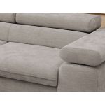 Narożnik PABLO L - strona lewa - jasnoszary, szenil gładki