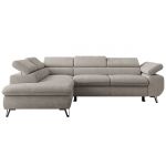 Narożnik PABLO L - strona lewa - jasnoszary, szenil gładki