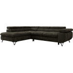 Narożnik PABLO L - strona lewa - ciemnoszary, szenil gładki