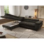 Narożnik PABLO L - strona lewa - ciemnoszary, szenil gładki