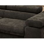 Narożnik PABLO L - strona lewa - ciemnoszary, szenil gładki