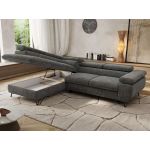 Narożnik PABLO L - strona lewa - szary, szenil grubo tkany