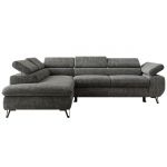 Narożnik PABLO L - strona lewa - szary, szenil grubo tkany