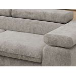 Narożnik PABLO L - strona lewa - jasnoszary, szenil grubo tkany