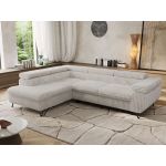 Narożnik PABLO L - strona lewa - beżowy, sztruks