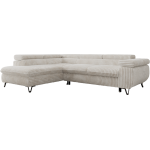 Narożnik PABLO L - strona lewa - beżowy, sztruks