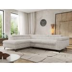 Narożnik PABLO L - strona lewa - beżowy, sztruks