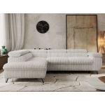 Narożnik PABLO L - strona lewa - beżowy, sztruks