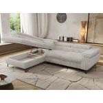 Narożnik PABLO L - strona lewa - beżowy, sztruks