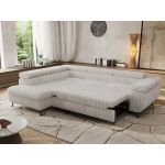 Narożnik PABLO L - strona lewa - beżowy, sztruks