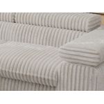 Narożnik PABLO L - strona lewa - beżowy, sztruks